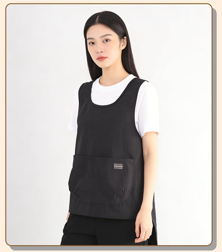 Rompi Apron Berbahan Taslon Tahan Lama dengan Logo Kustom, Tahan Minyak, Tahan Air, dan Tahan Api untuk Dapur serta Rumah Tangga, Rompi dengan Pinggang yang Dapat Disetel