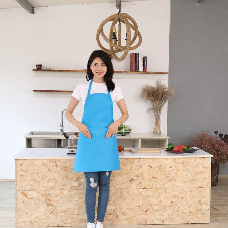 Aproană de bucătar de înaltă calitate, cu design de modă, 100% poliester, moale, cu reglare a mărimii, aproană de bucătărie, aproană goală pentru gătit