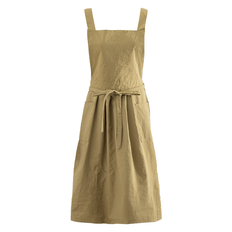 Wholesale Custom Logo Printed Waterproof Comfortable Kitchen Cooking High Quality women dress Taslon Fabric Aprons