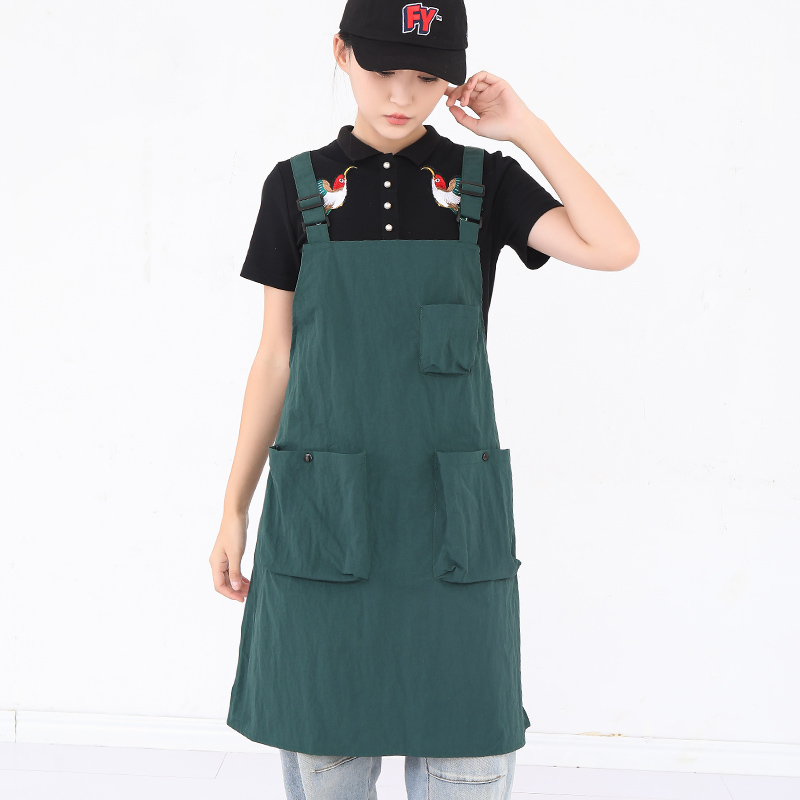 Grosir Apron Pakaian Kerja Tahan Air dengan Logo Cetak Kustom untuk Iklan Rumah Tangga dan Dapur