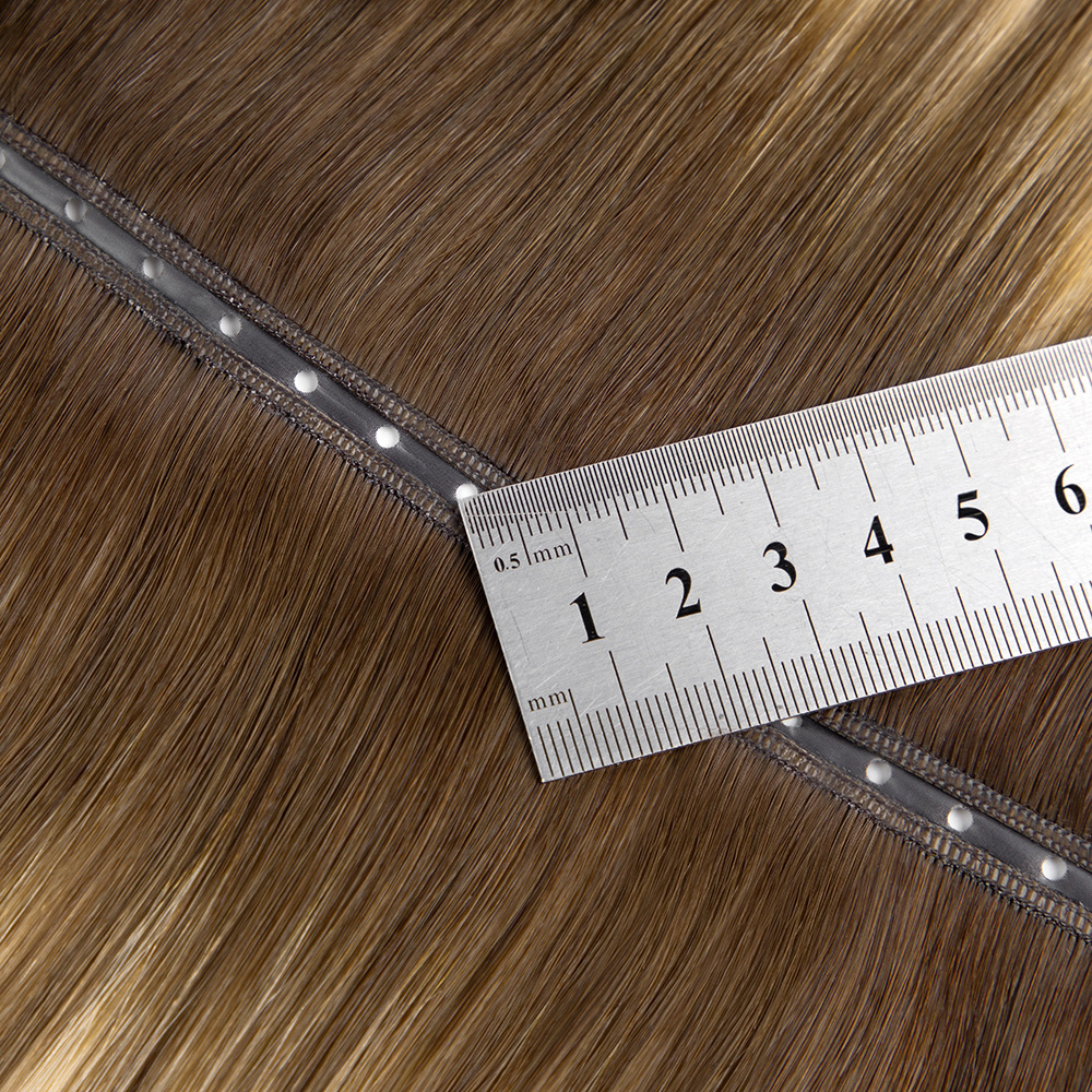 Lightweight Flexible Butterfly Weft 100% Cuticle-Intact Virgin Human Hair for Sew-In and Beaded Weft Installation