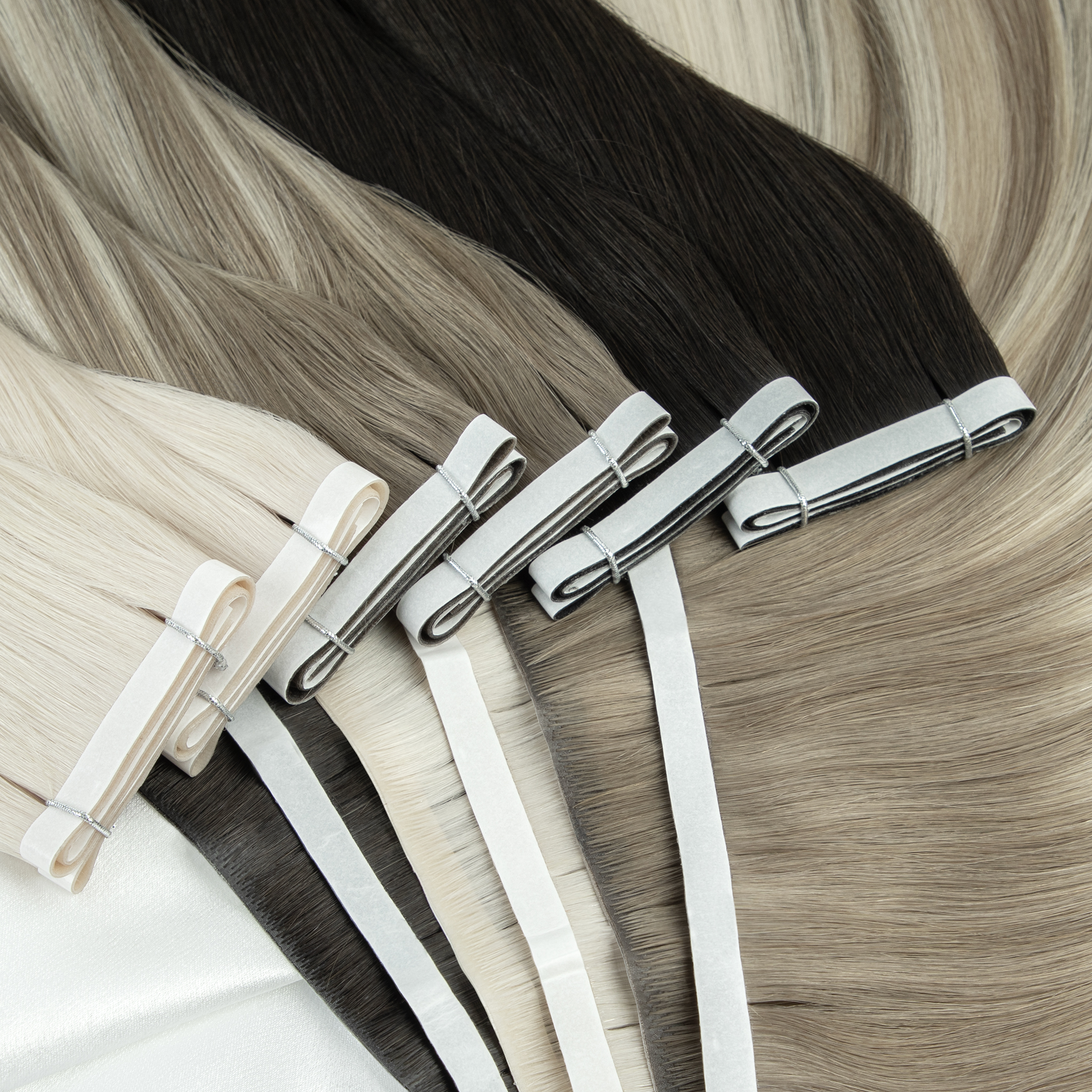 50g Injection Invisible Tape Weft 12A 13A Double Drawn Russian European Virgin Human Hair Extensions
