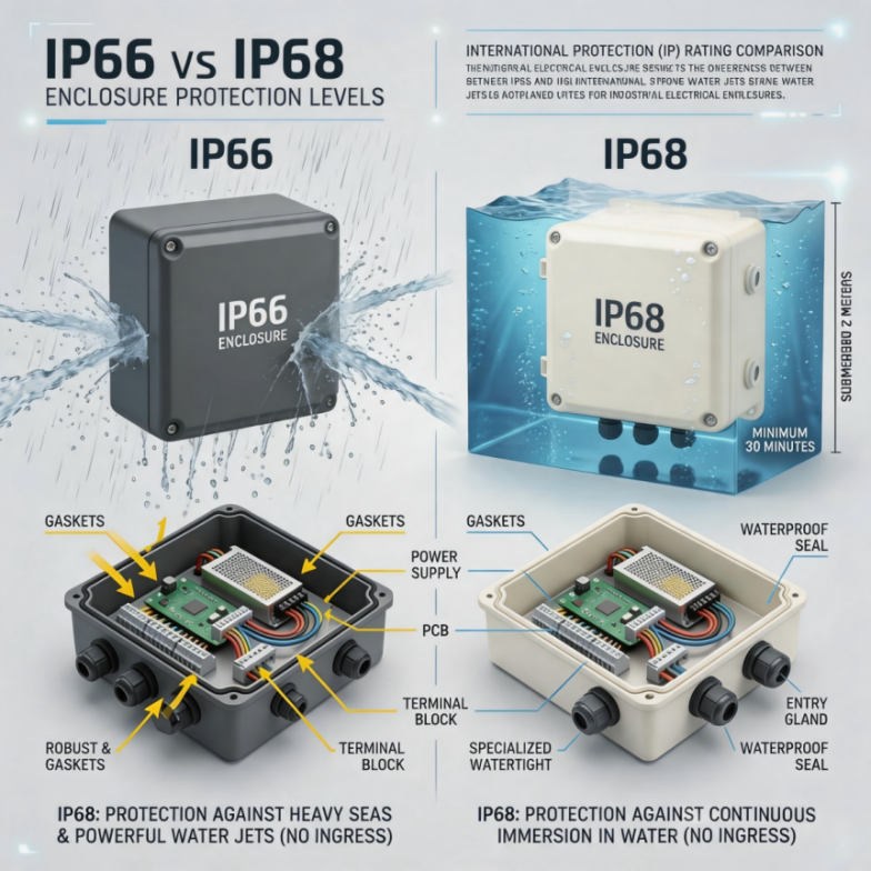 IP66/IP67/IP68 जलरोधी एनक्लोजर मार्गदर्शिका