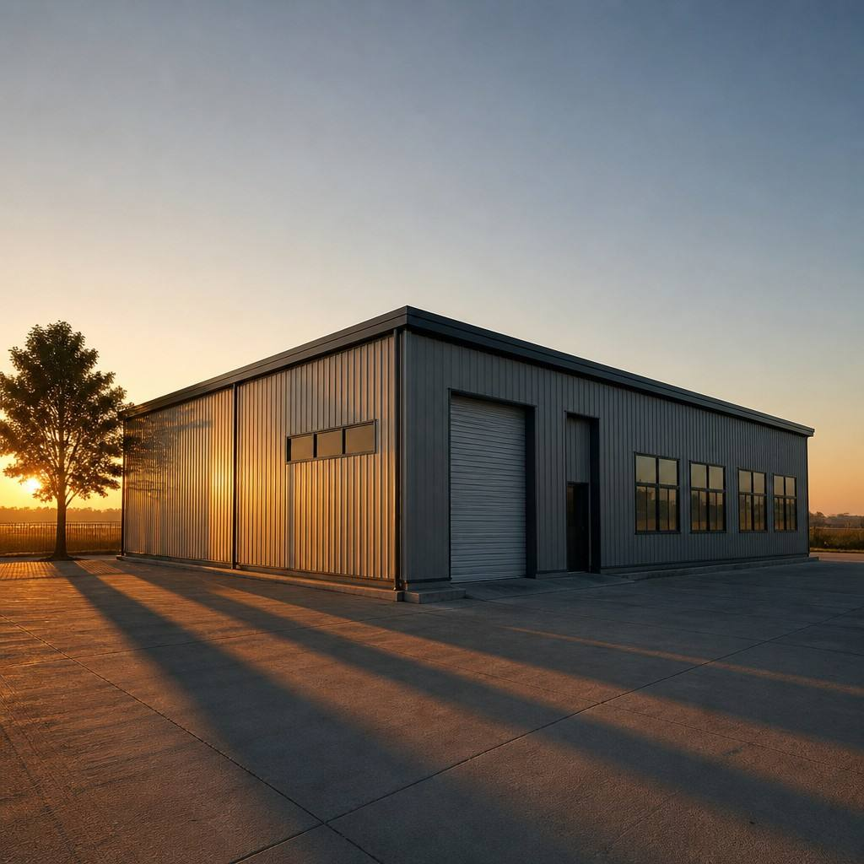 Modern Workshop & Office: Form and Function in One Footprint