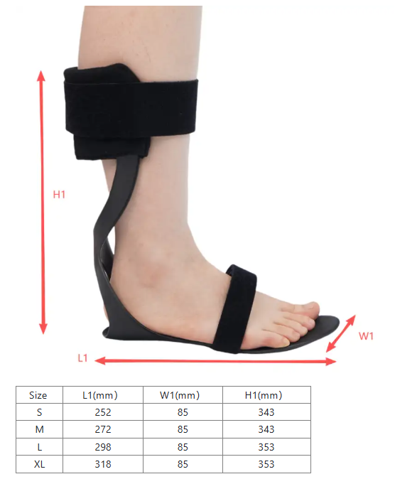 Lightweight Carbon Fiber AFO - Ankle Foot Orthotic Brace, Drop Foot Correction, Achilles Tendon Postoperative Recovery, Stroke Sequelae Aid, Ankle Protective Orthosis details