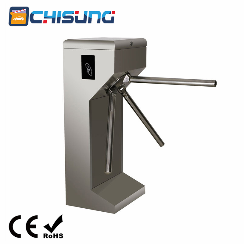 What makes a tripod turnstile suitable for outdoor use?