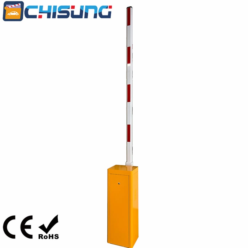 CHISUNG CSDZ810 AC Automatic Parking Barrier Gate | 3s Fast Speed Max 6m Boom Arm Continuous Duty Vehicle Access Control Boom Barrier for Parking Lot