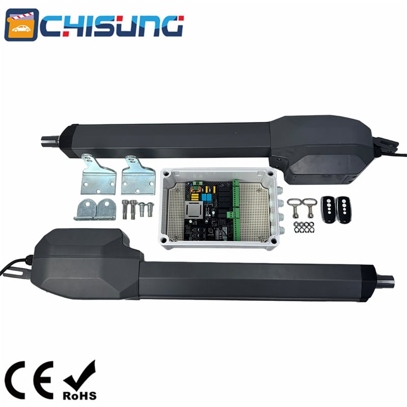 CHISUNG CSSGO-07 Heavy Duty Swing Gate Opener, 500kg 5m Max Single Leaf, 3000N Thrust, Wind-Resistant Automatic Gate Motor for Oversized Gates