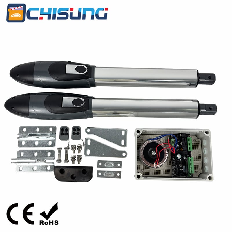 CHISUNG CSSGO-330K Ultra Heavy Duty Automatic Swing Gate Opener Kit | Max 500kg 4m Single Leaf DC24V Industrial Swing Gate Motor for Large Commercial & Luxury Villa Gates
