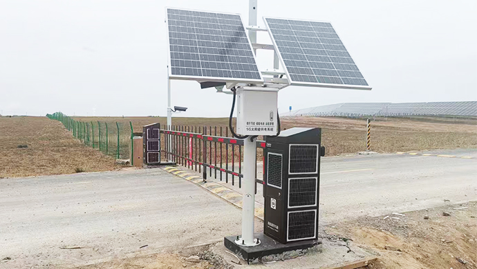 Solar Barrier Gate+License Plate Recognition Machine