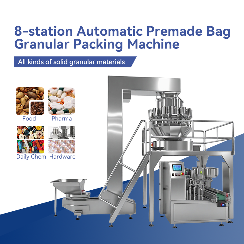 8-station Automatic Premade Bag Granular Packing Machine