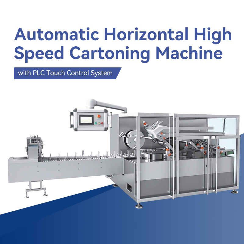 Automatic Horizontal High Speed Cartoning Machine with PLC Touch Control System