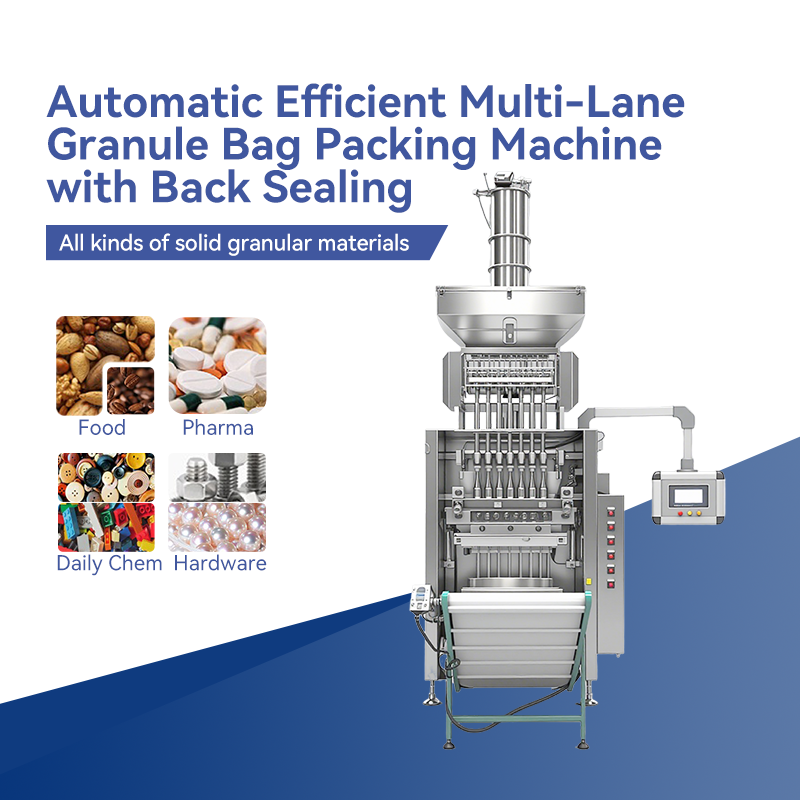 Automatic Efficient Multi-Lane Granule Bag Packing Machine with Back Sealing