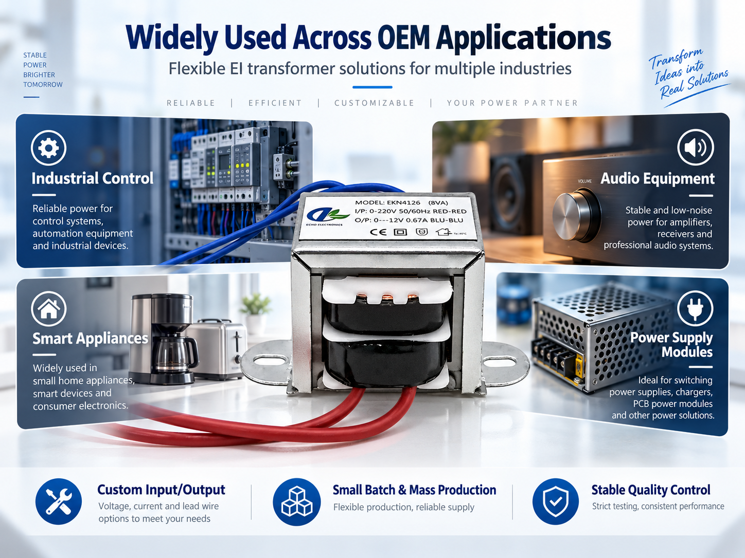 Designed for Reliable Audio Transformer