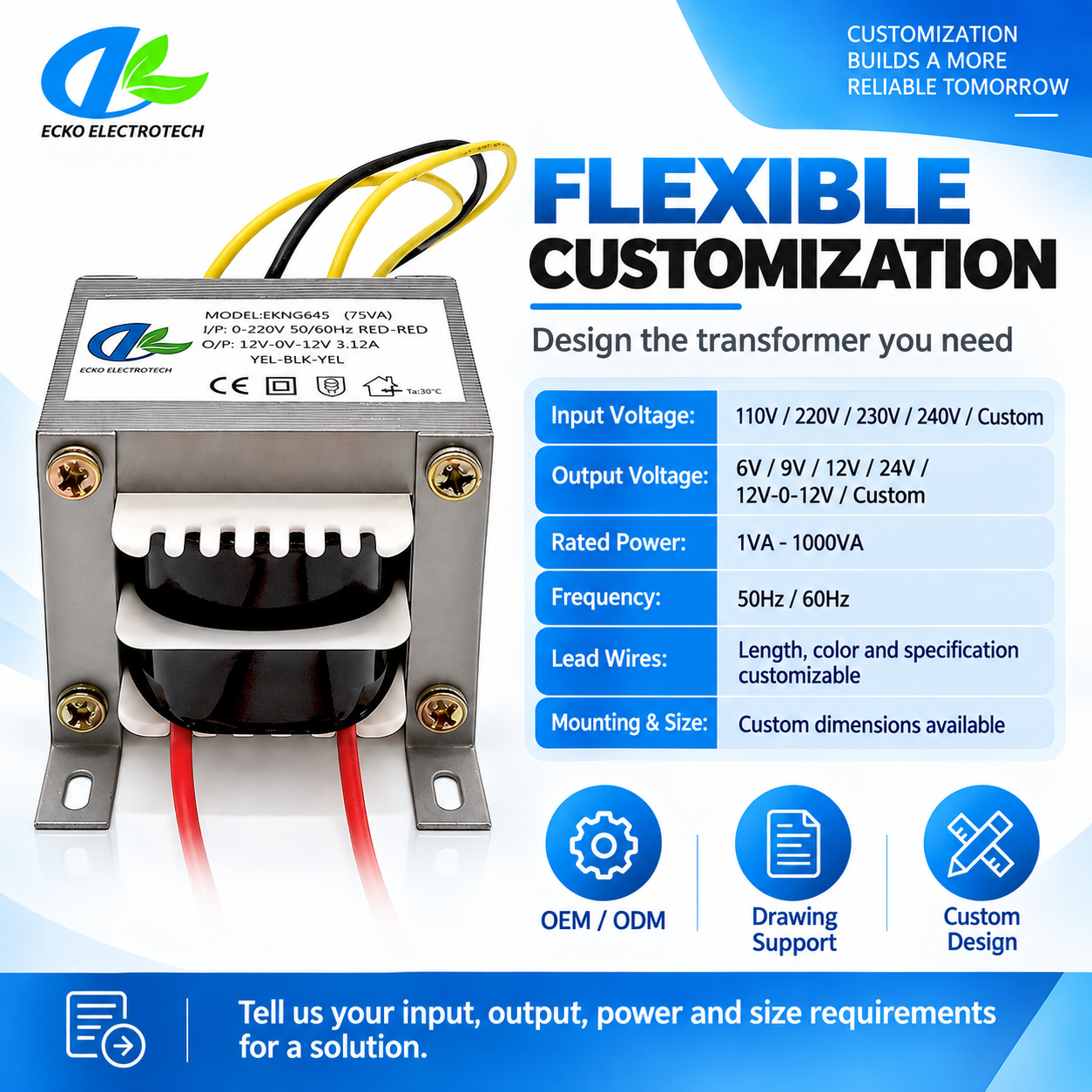 low frequency ei transformers for oem equipment manufacturers-0