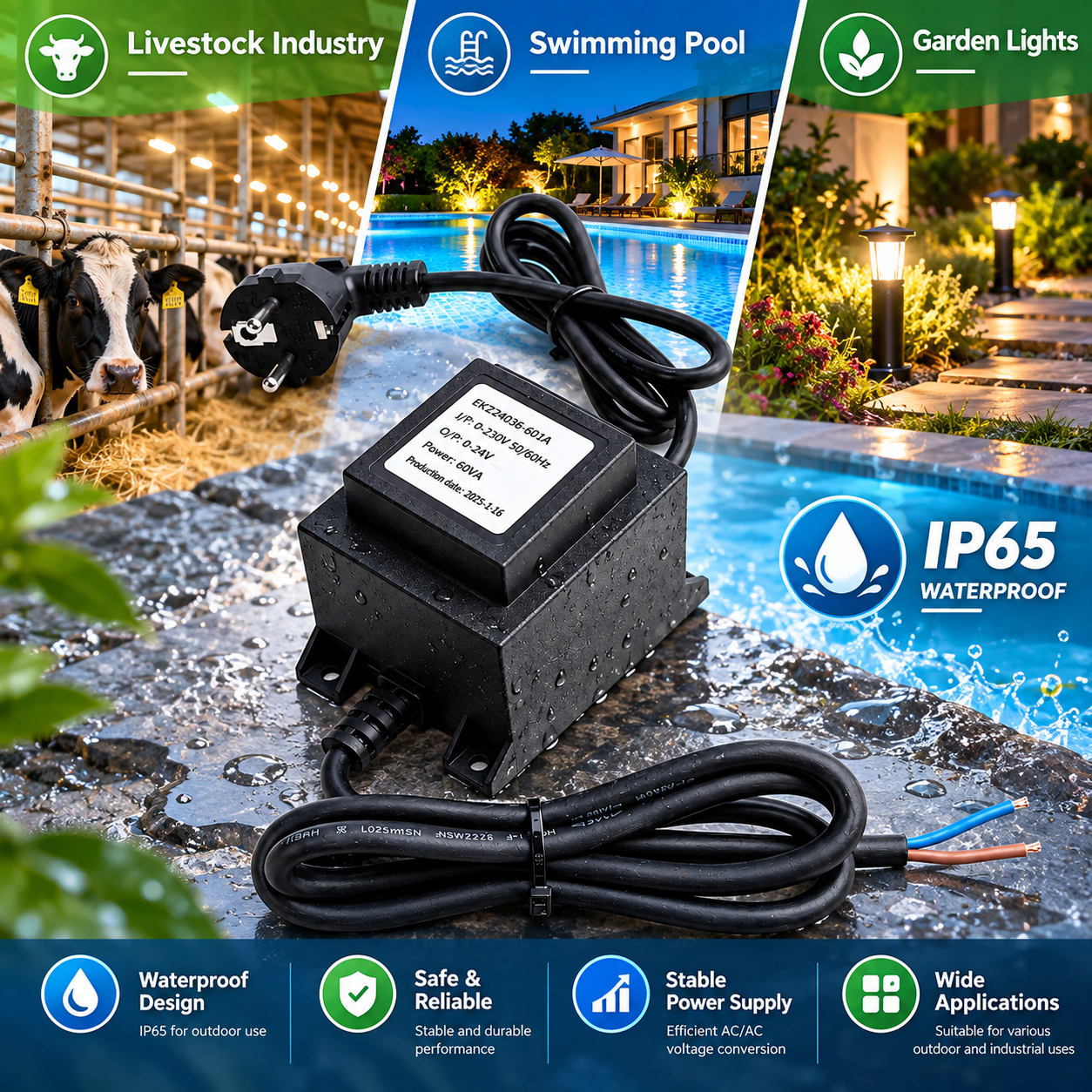 Where Waterproof Transformers Are Used?