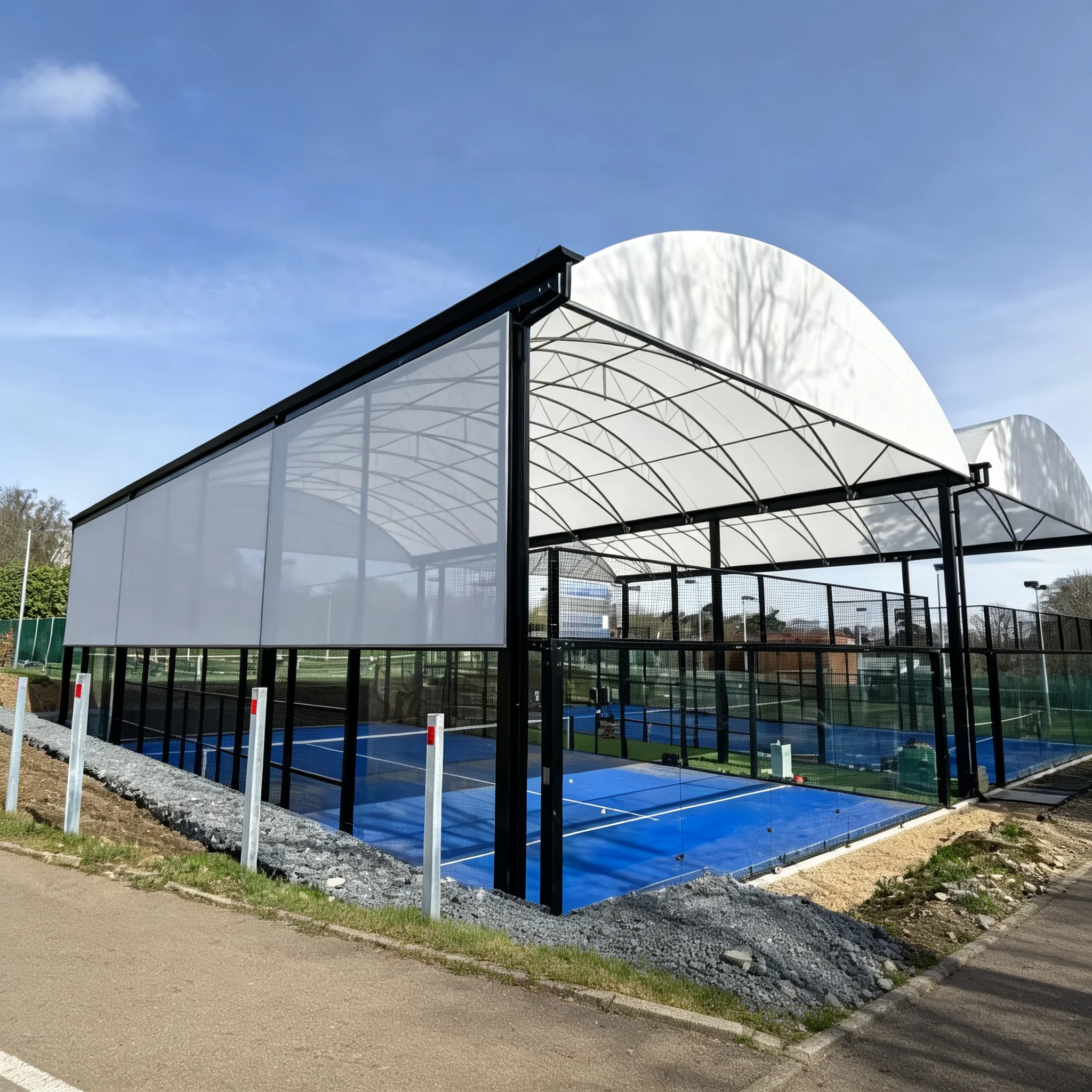 Customizable modular outdoor padel court tennis court tent | Portable Rain-Proof Padel Tennis Facility for Luxury Resorts & Sports Centers