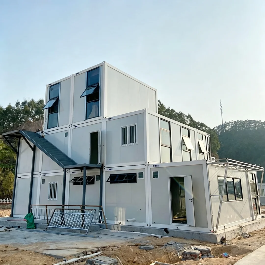 Maison-conteneur détachable à installation rapide pour bureaux modulaires