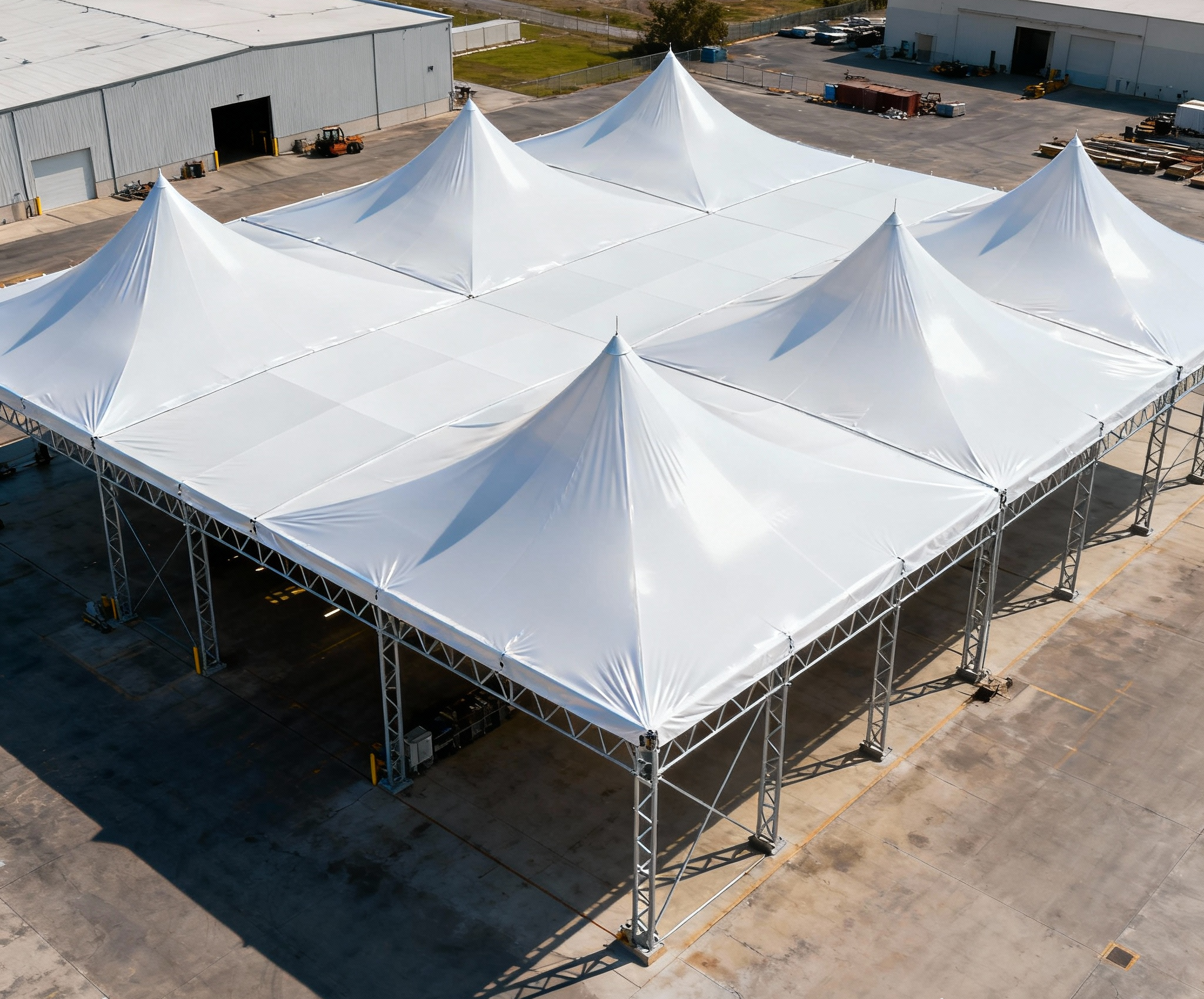 Heavy-Duty Windproof Frame Tent | Large-Scale Outdoor Canopy for Weatherproof Sheltering