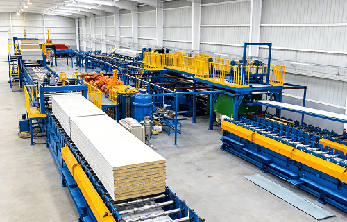 Sandwich panel production line