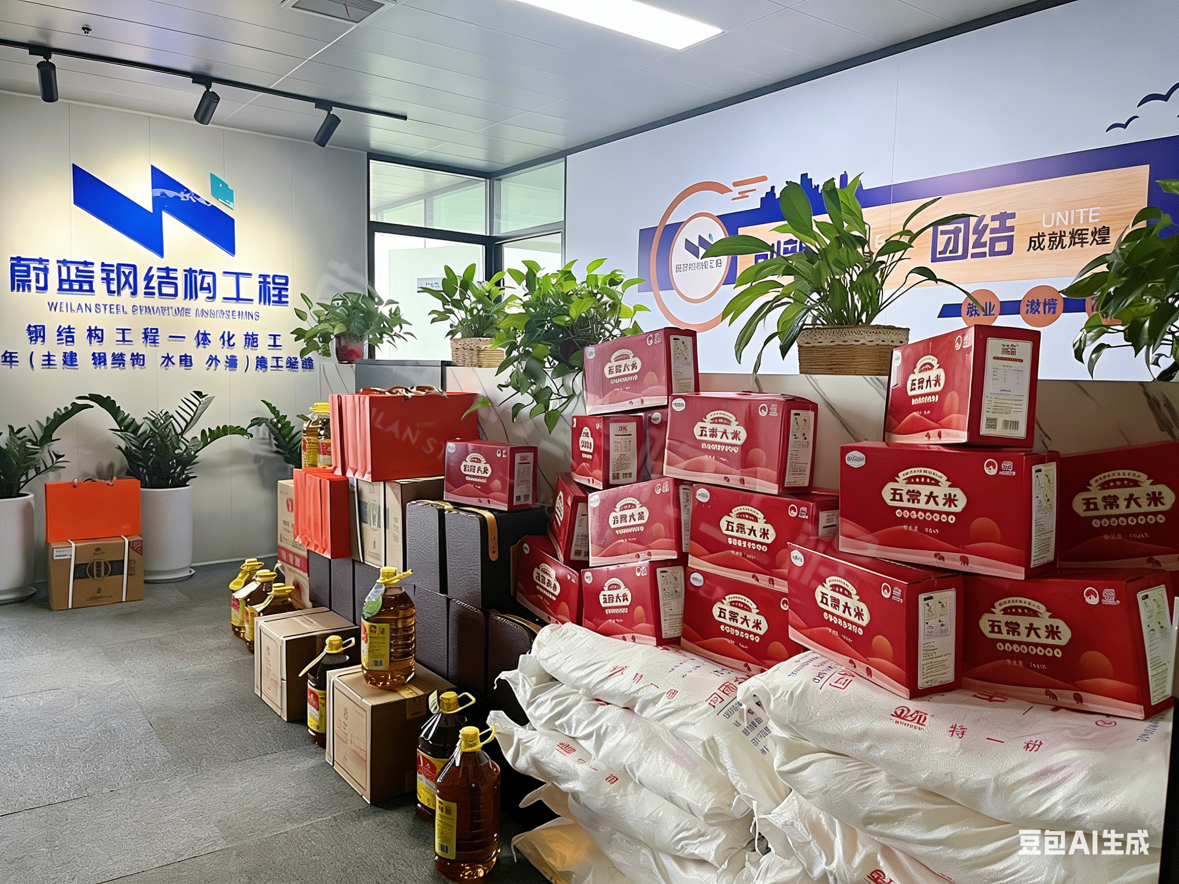 Reunio Festi Medii Autumni — Calida distributio munerum pro operariis apud Zhengzhou Weilan Steel Structure Engineering Co., Ltd.