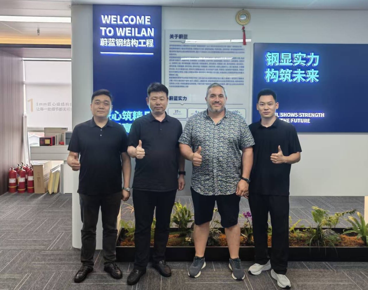 Italian Client Visits Weilan Steel Structure Zhengzhou Factory – Mid July 2026