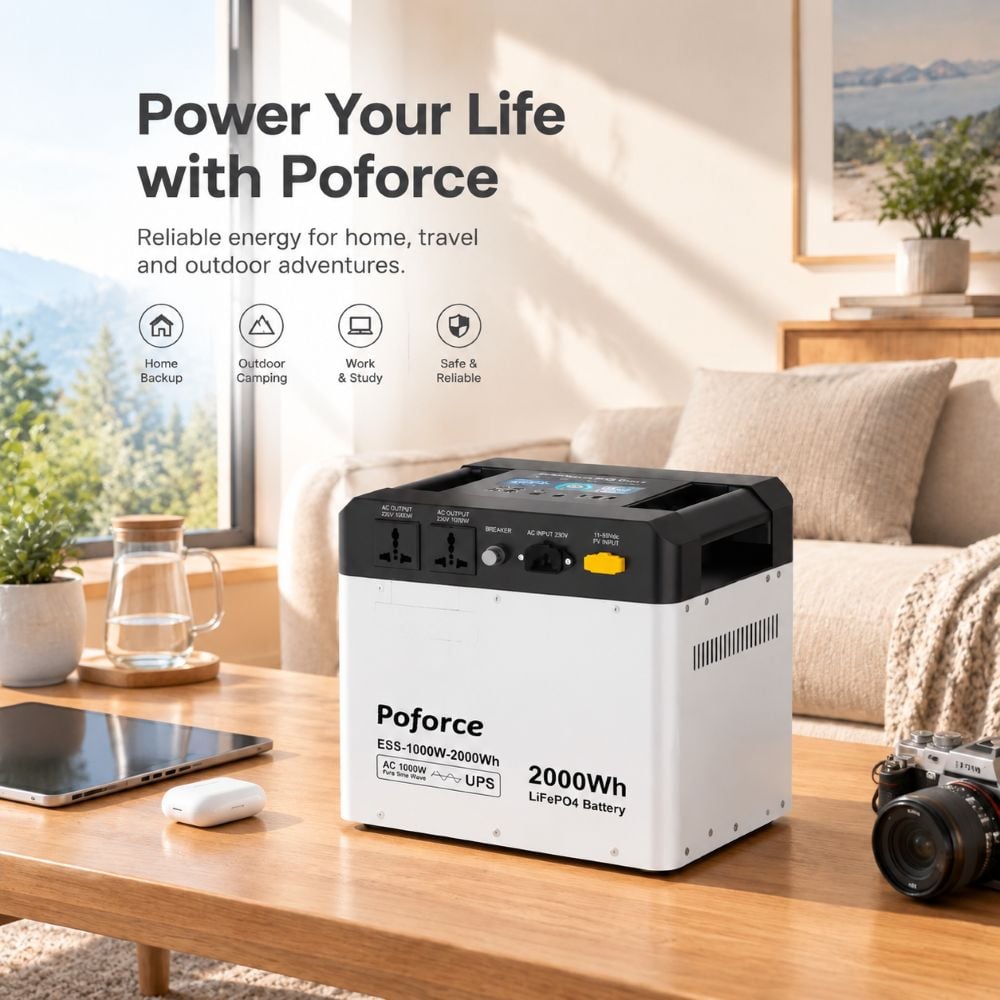 ESS-1000W-2000Wh Portable Power Station — Key Selling Points