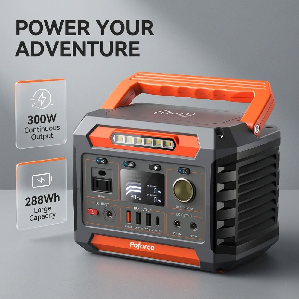 สถานีจ่ายไฟแบบพกพา 300W 288Wh