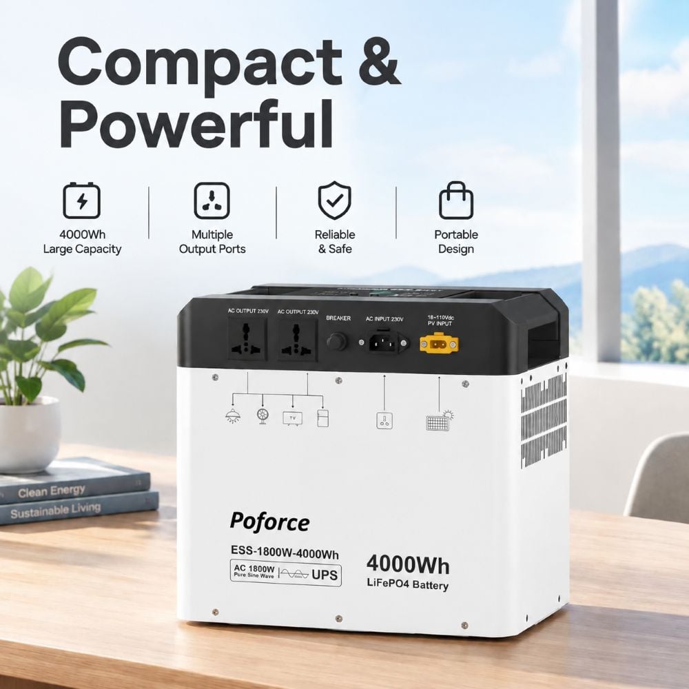 ESS-1800W-4000Wh Portable Power Station — Key Selling Points