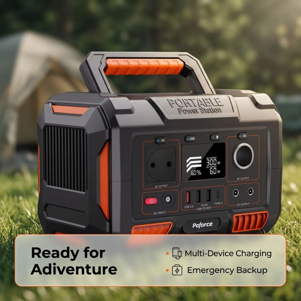 300W 270Wh Portable Power Station - All-Round Power Solution for Outdoor & Emergency Use