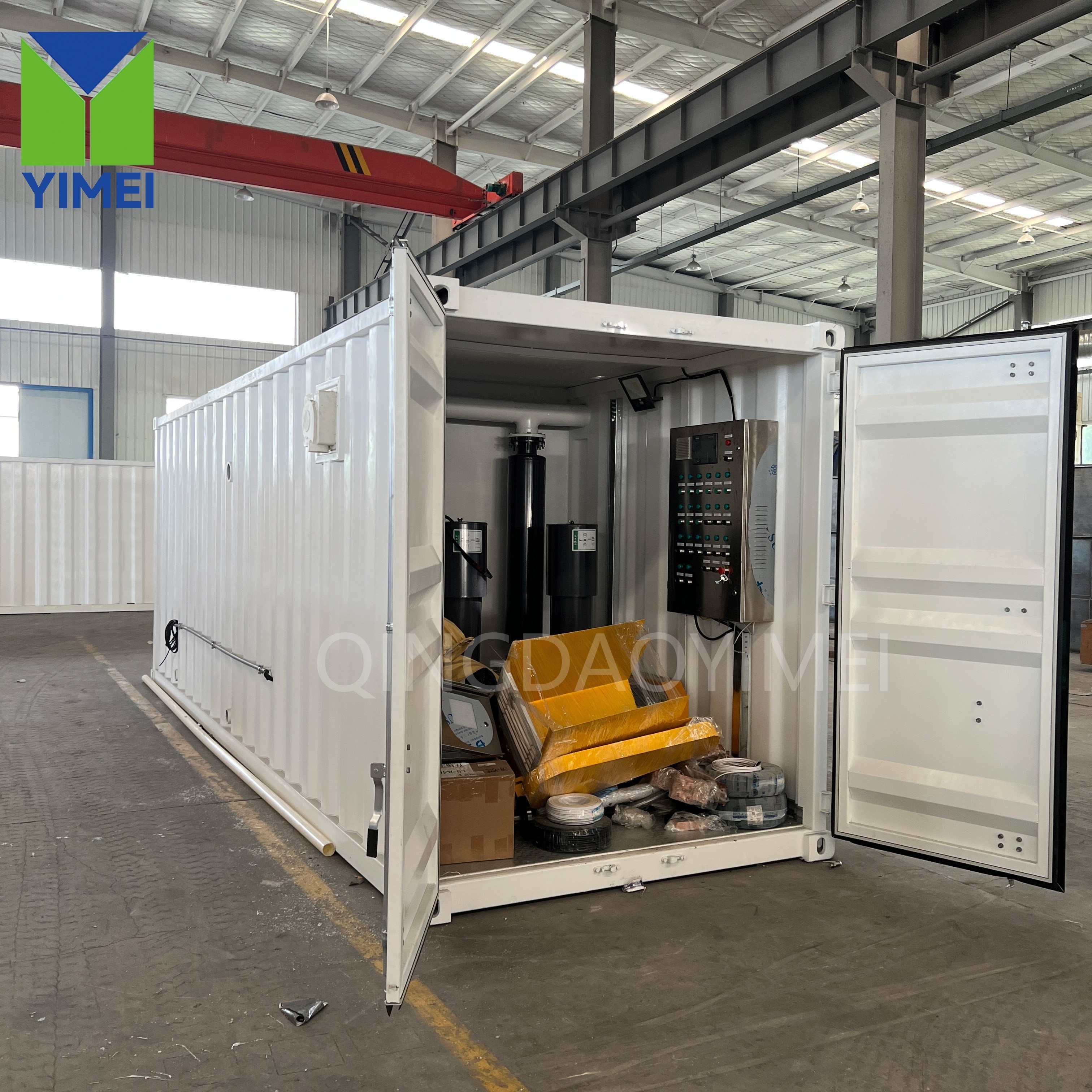 The innovative containerized AO-MBR-MBBR integrated equipment (180 cubic meters per day) has been successfully dispatched to Cote d 'Ivoire, contributing to efficient sewage treatment