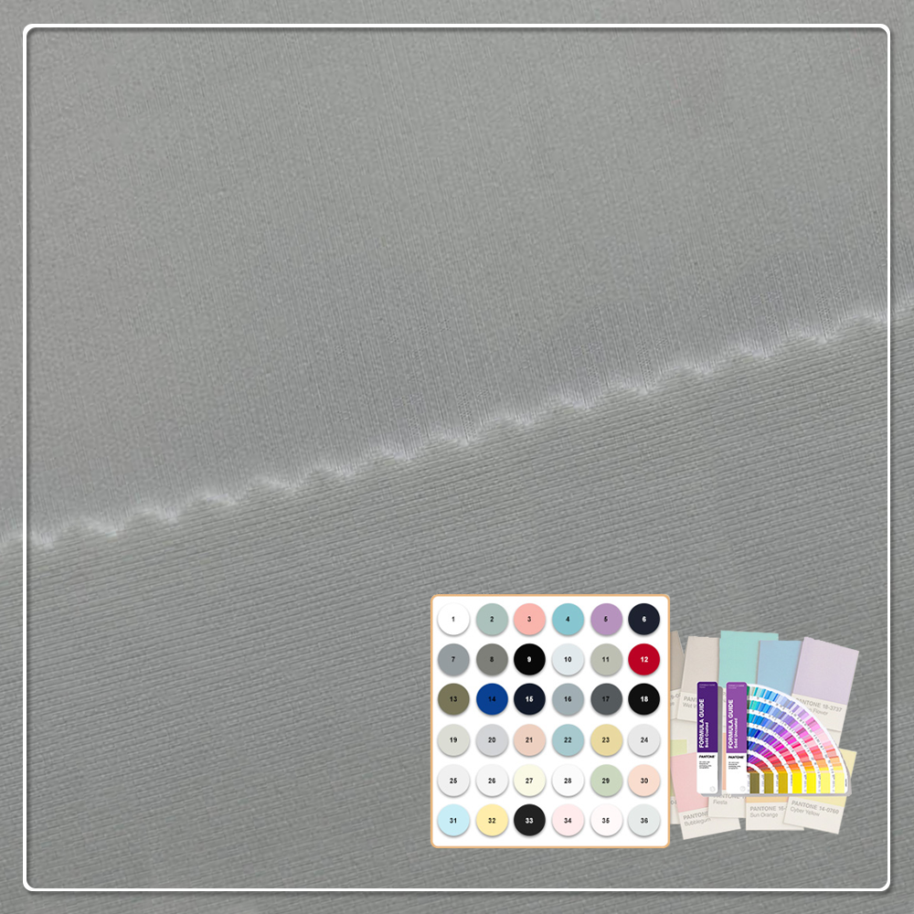 Natural, environmentally friendly, antibacterial and deodorizing 290gsm 63% Bamboo 27% Organic cotton 10% Spandex Jersey fabric is suitable for high-end sports warm clothing