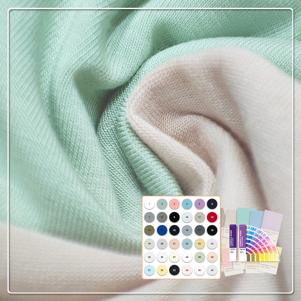 Breathable Eco-Friendly High Quality 90% Bamboo Lyocell 10% Spandex Plain Jersey Fabric for T-Shirts and Sleepwear