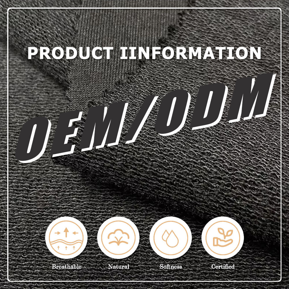 Organic Eco-Friendly Anti-UV Knitted Stretch Bamboo Cotton Spandex Heavyweight French Terry Fabric for Hoodies