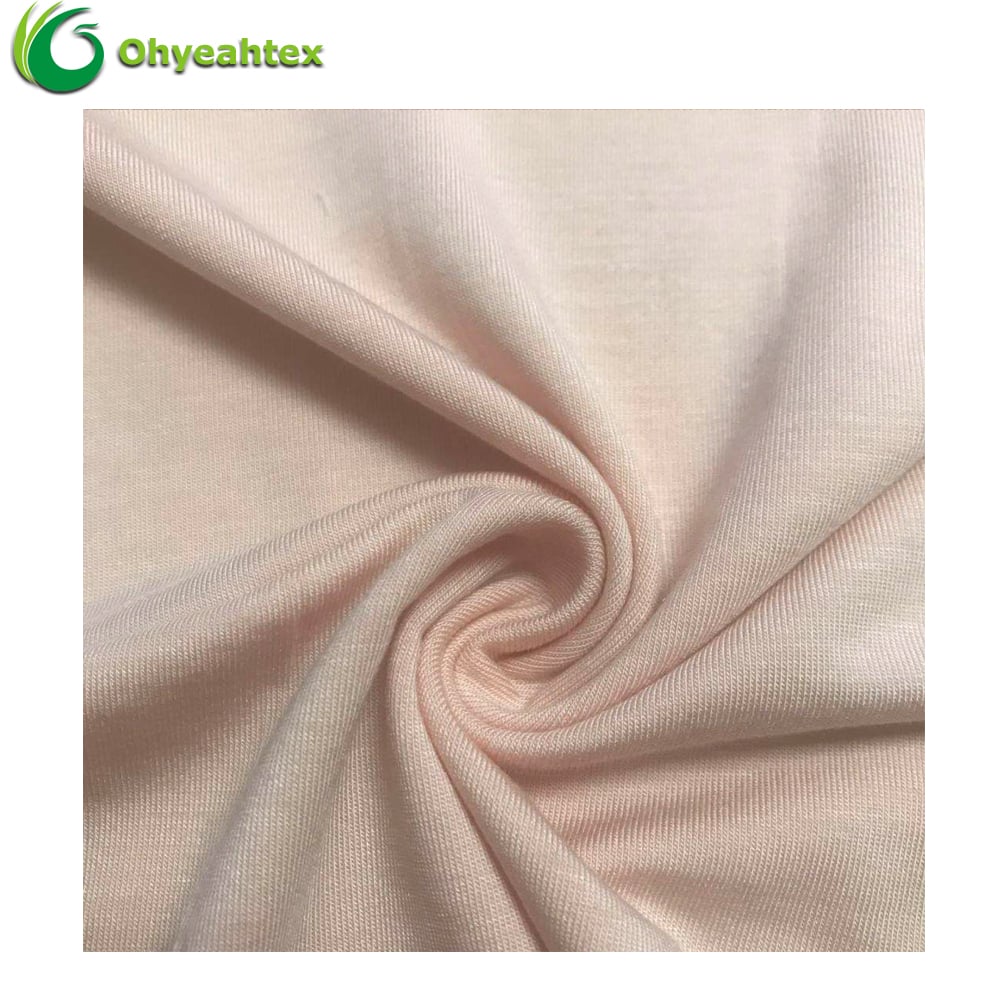 Eco-Soft Modal Polyester Slub Jersey Knit – Environmentally Friendly Textured Fabric Perfectly Suited for Premium Tee Shirts