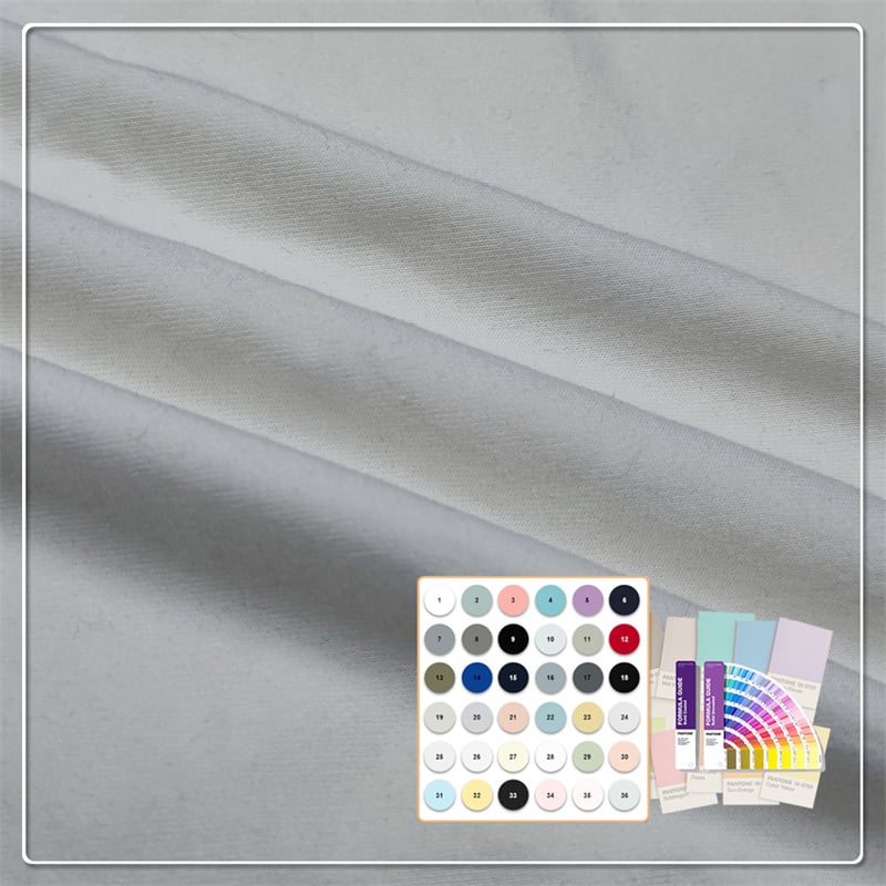 Ultimate Softness & Luxurious Handfeel 300gsm 66% Bamboo 28% Organic cotton 6% Spandex fleece fabric is suitable for high-end warm sweatshirts and sports hoodies