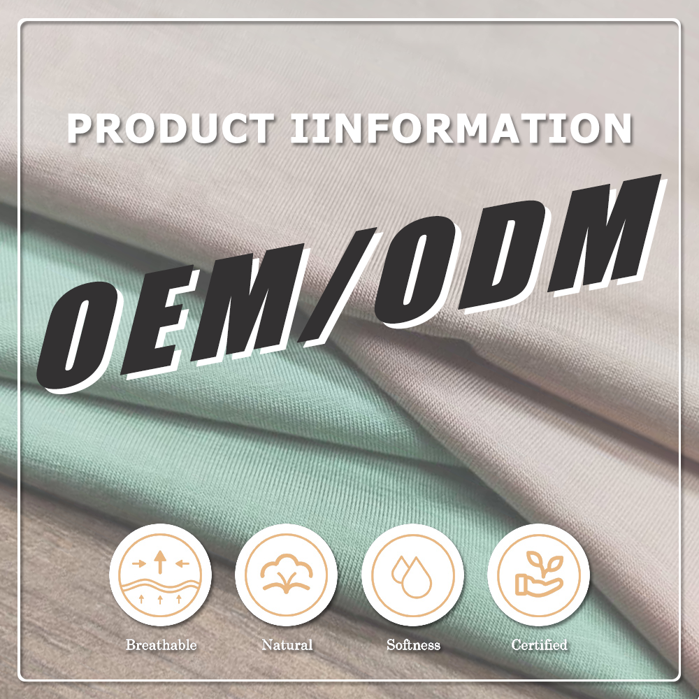 Eco-friendly Super Soft 93% Bamboo Lyocell 7% Spandex/Nylon Stretch Breathable Jersey Fabric for Sportswear/Activewear