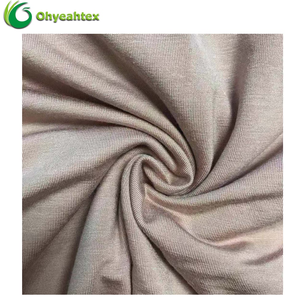 Anti-Bacteria Moisture-Absorbent Breathable 2x2 Rib – 32S Organic Cotton Bamboo Fiber Blended Fabric for Baby Kids Men Activewear