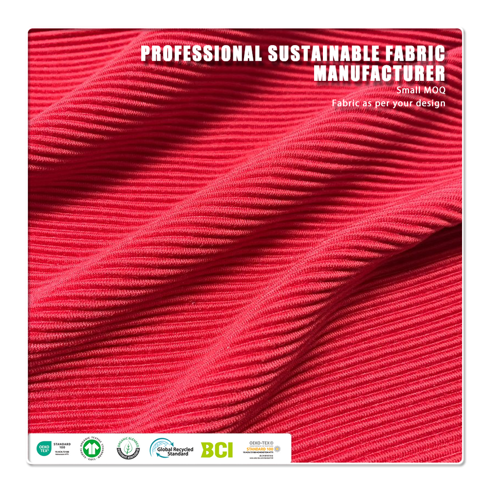 Super Soft Eco-Friendly 2 2 Rib Fabric – 100 Polyester, Anti-Static & Stretch, 210gsm, for Women’s Dresses (OEMODM Supported) (1).webp
