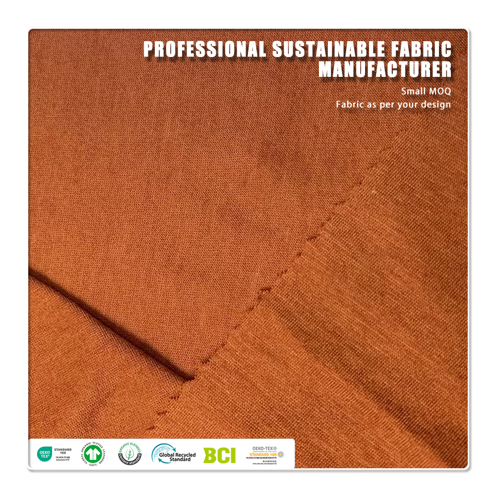 Spandex Nylon French Terry – Organic Eco-Friendly Heavyweight Anti-UV Knitted Stretch Fabric for Hoodies