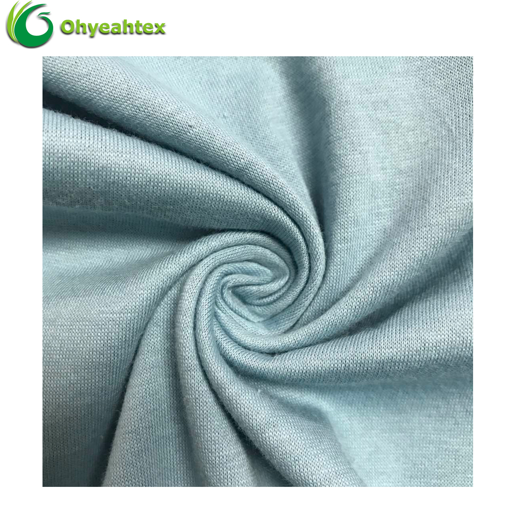 Sustainable Performance Fleece – 60% Organic Cotton 40% Recycled Polyester, 260gsm Brushed Sueded Shrink-Resistant Windproof Breathable OEM/ODM
