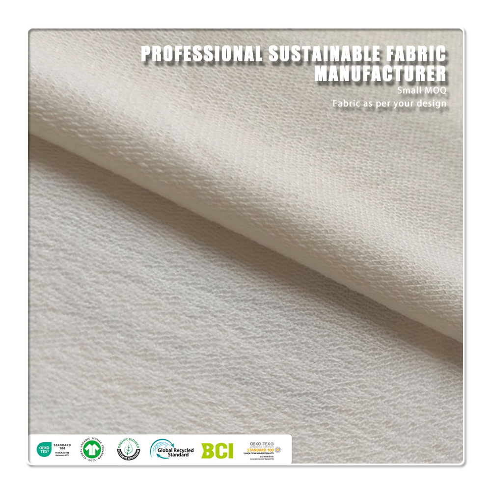 Tissu Terry français personnalisé OEM/ODM à 71 % de lyocell de bambou et 24 % de chitosane - Anti-bactérien, écologique pour vêtements bébé/enfant en bas âge