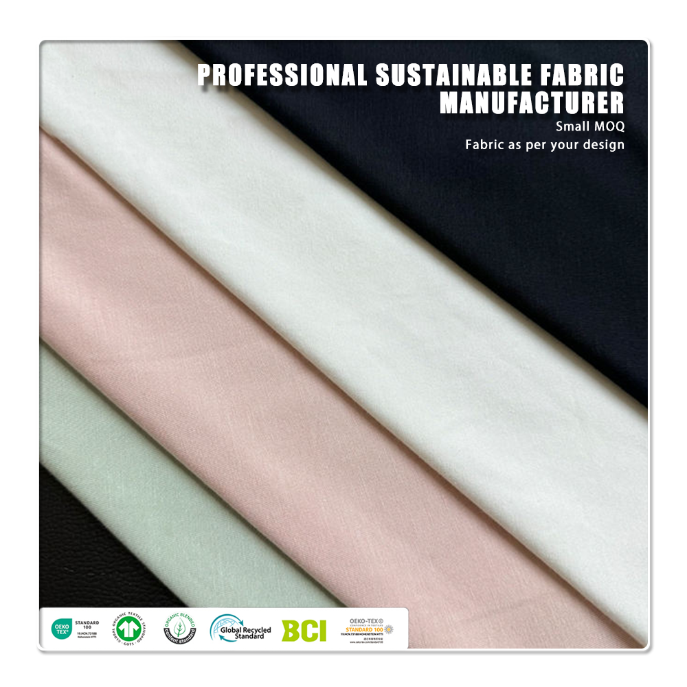 Eco-friendly 100% Bamboo Fiber Jersey Fabric for Girls T-shirts-Anti-Bacteria Moisture-Absorbent Plain Dyed 220gsm