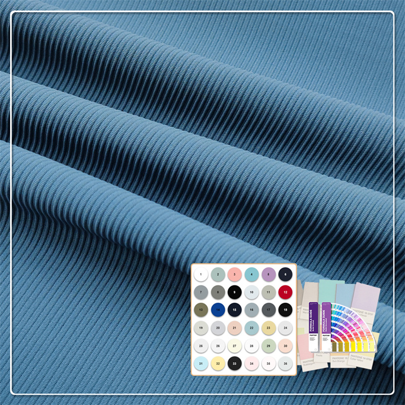 Visuele schoonheid en modegevoel 250 gsm 78% nylon 22% elastaan strepenstof is geschikt voor sportkleding voor intensieve inspanning