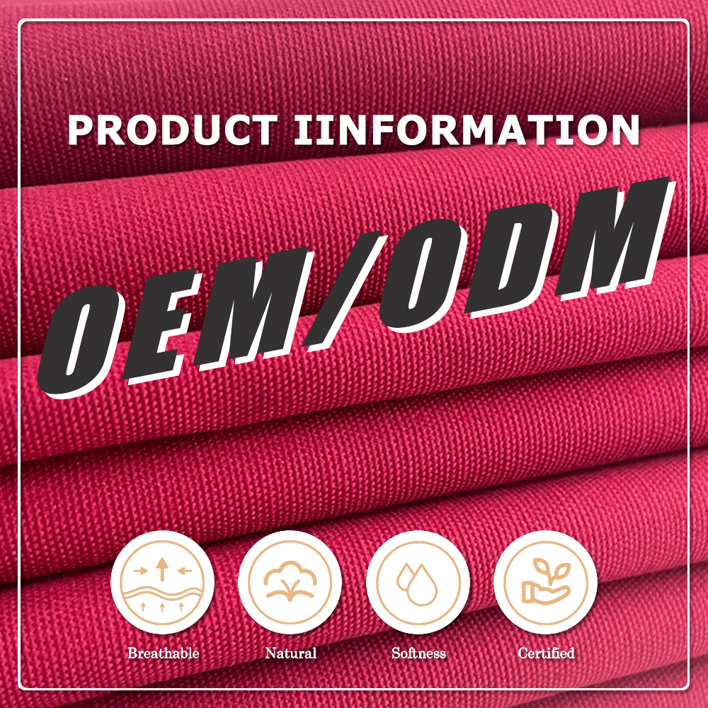 tecido em sarja de algodão 100%, 235 g/m² — Certificado OEKO-TEX, respirável e elástico com spandex para roupas infantis duráveis