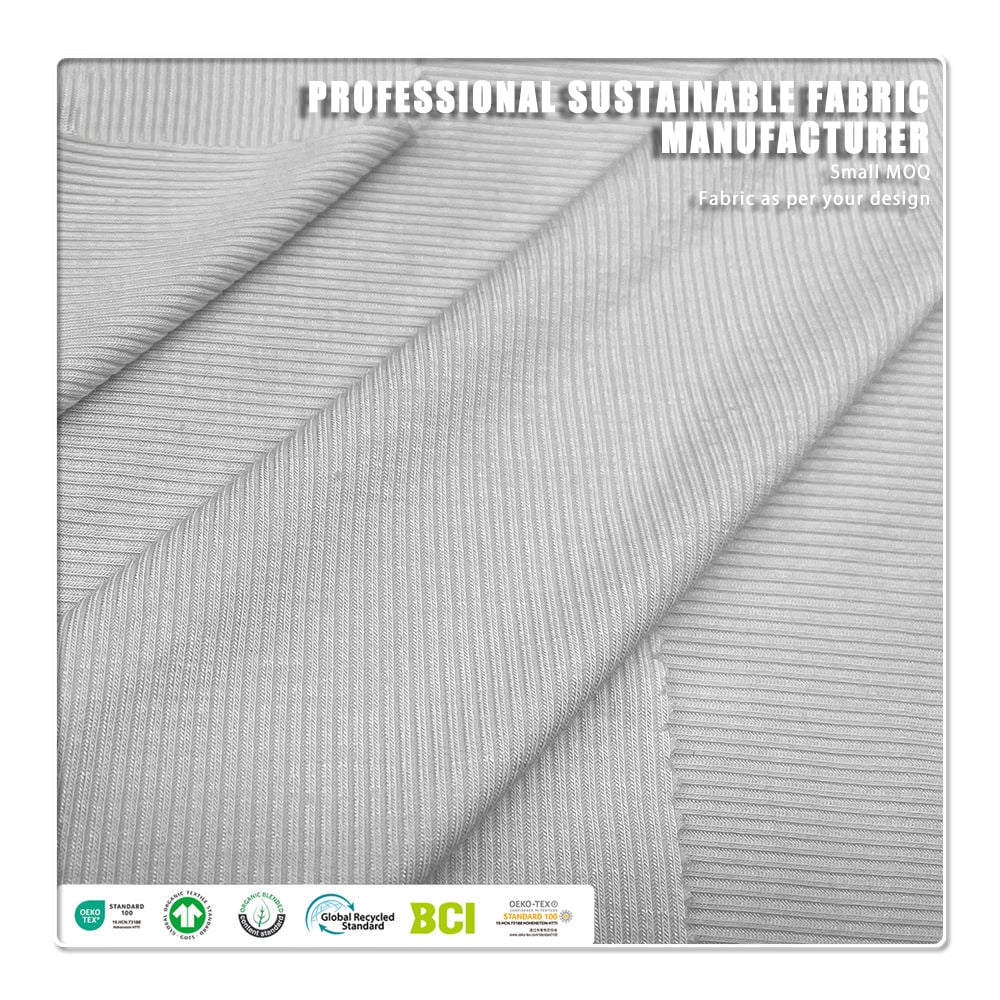 jersey en polyester recyclé à 93 % et élasthanne à 7 % (RPET) – Extensibilité 4 voies, résistant aux bouloches et absorbant l’humidité pour robes