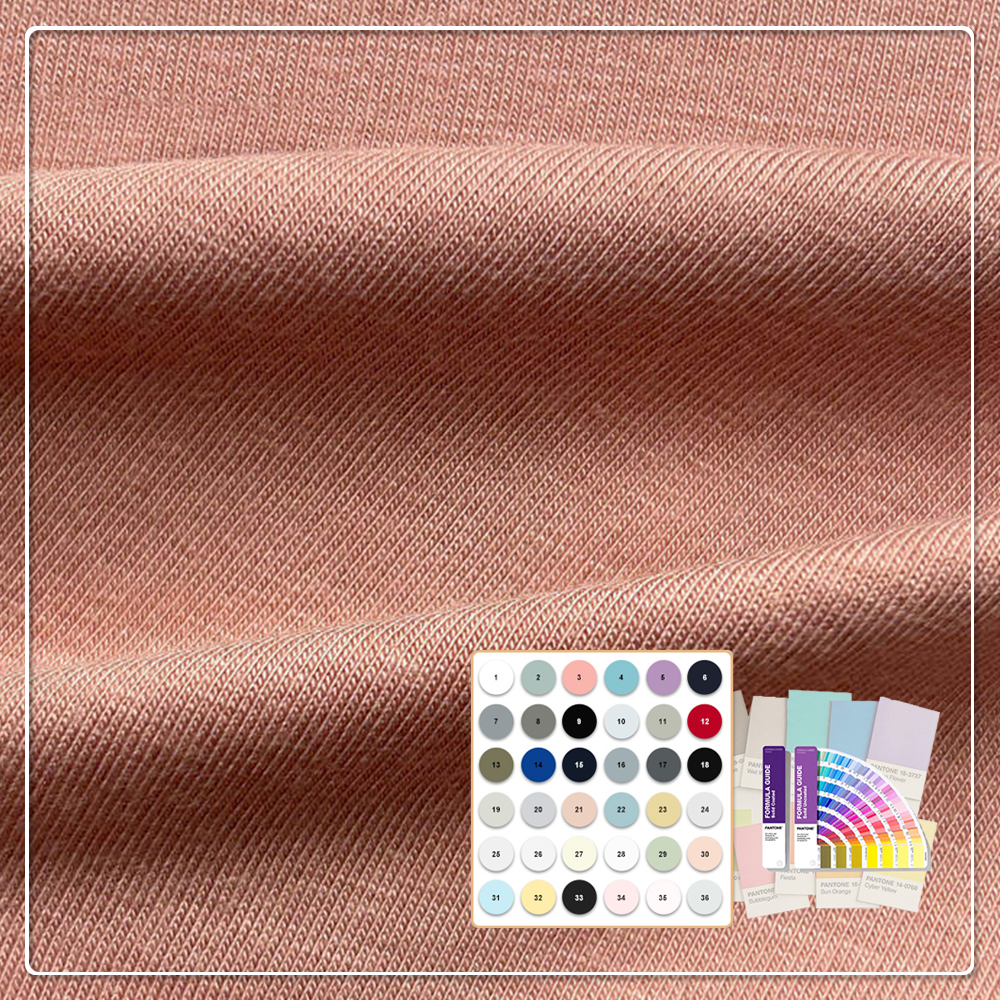 ผ้าเจอร์ซีแบบสองด้านเนื้อนิ่มขายส่ง ผ้าถักโมดัล/ฝ้าย ยืดหยุ่น ระบายอากาศได้ดี เป็นมิตรต่อสิ่งแวดล้อม เหมาะสำหรับชุดชั้นในและชุดออกกำลังกาย