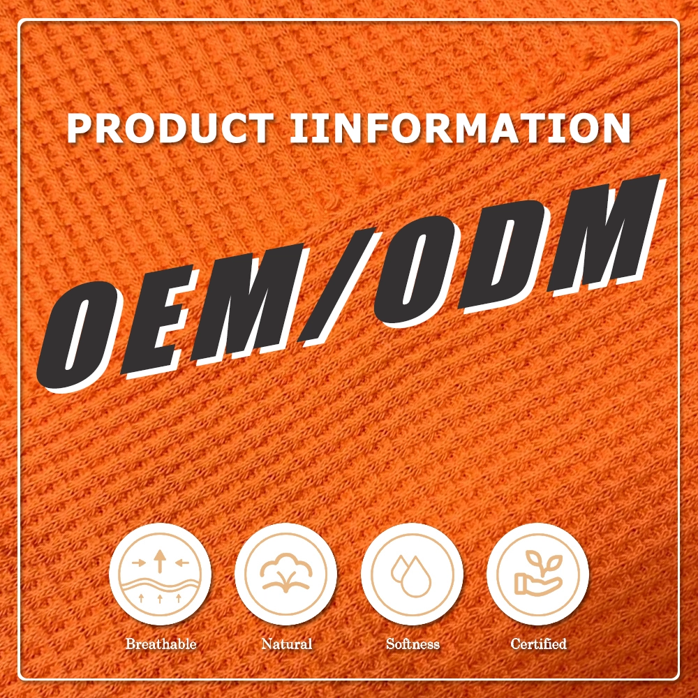 ECO-friendly Anti-Static UV Protection Shrink-Resistant Knitted 100% Cotton Waffle Fabric 220gsm for Garment Make-To-Order