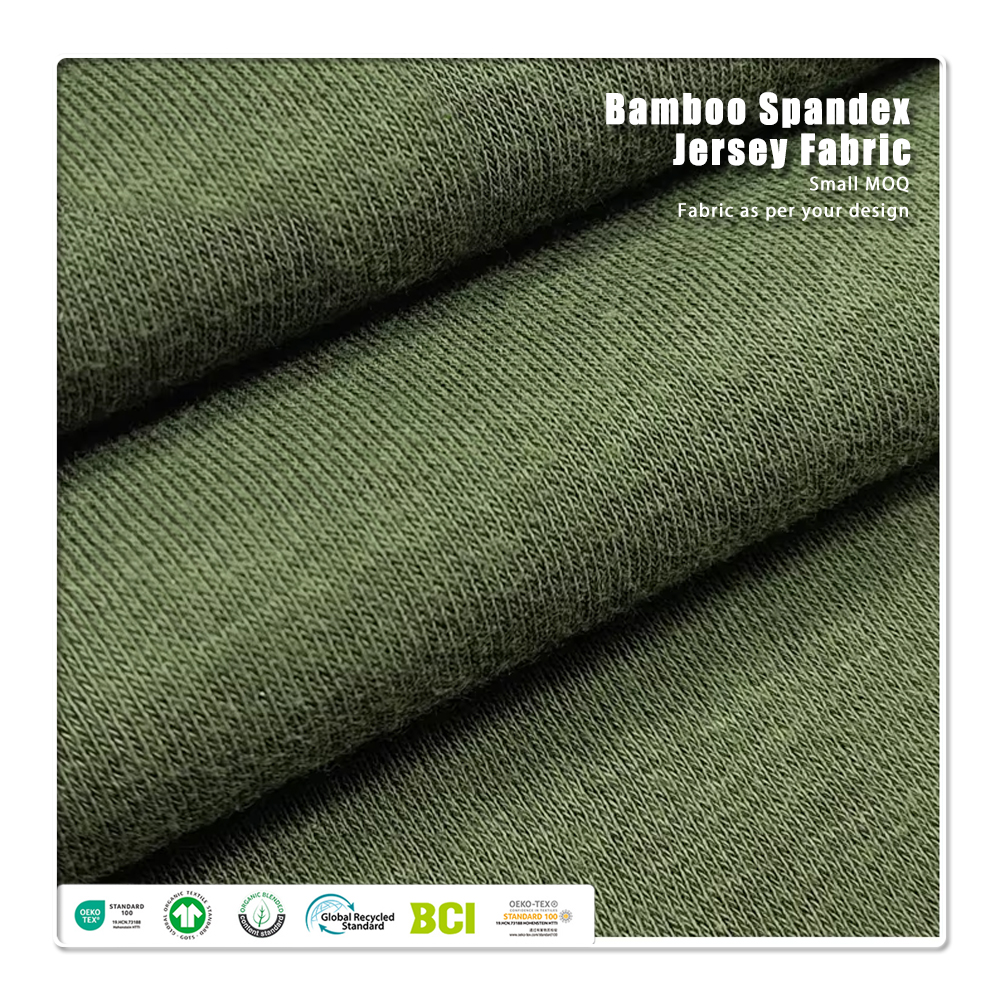 Heavyweight French Terry – Organic Bamboo Cotton Spandex Blend, Anti-UV Eco-Friendly Knitted for Hoodies & Sportswear