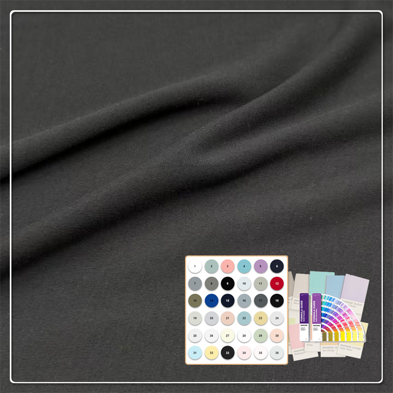 Avancerad interlock bambu-elastan jersey med OEKO-TEX® klass I för yogaperformance